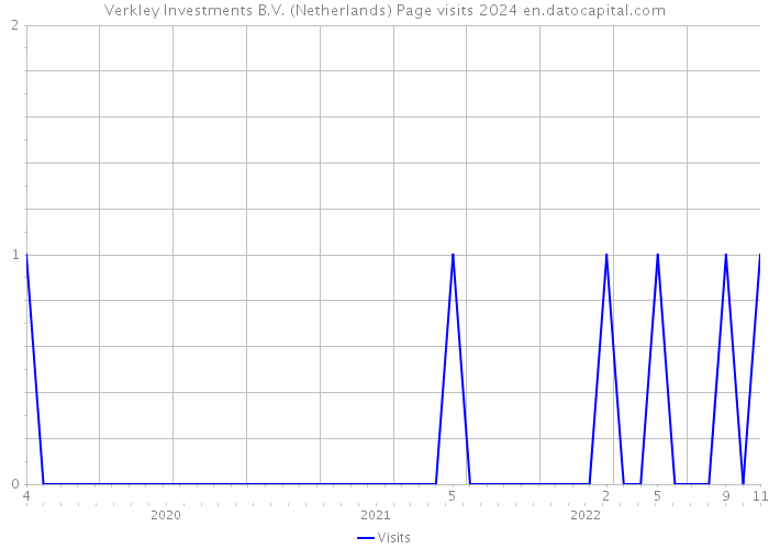 Verkley Investments B.V. (Netherlands) Page visits 2024 