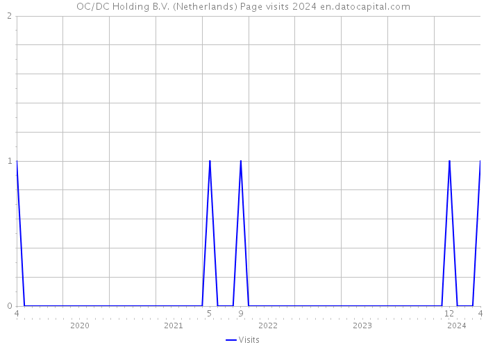 OC/DC Holding B.V. (Netherlands) Page visits 2024 