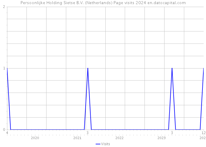 Persoonlijke Holding Sietse B.V. (Netherlands) Page visits 2024 
