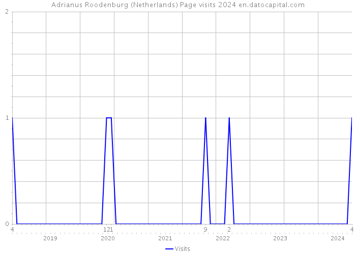 Adrianus Roodenburg (Netherlands) Page visits 2024 