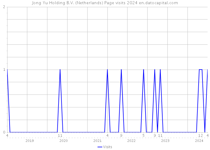 Jong Yu Holding B.V. (Netherlands) Page visits 2024 
