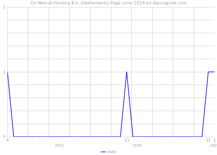 De Weerdt Holding B.V. (Netherlands) Page visits 2024 