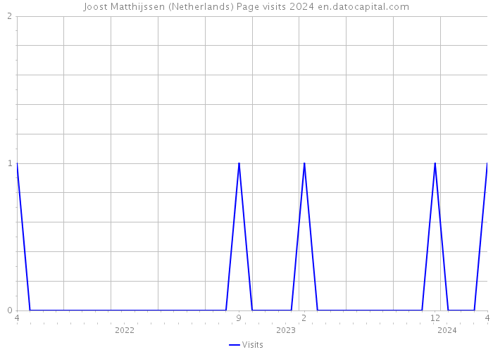 Joost Matthijssen (Netherlands) Page visits 2024 