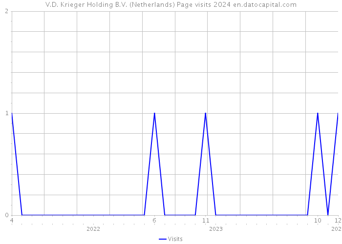 V.D. Krieger Holding B.V. (Netherlands) Page visits 2024 