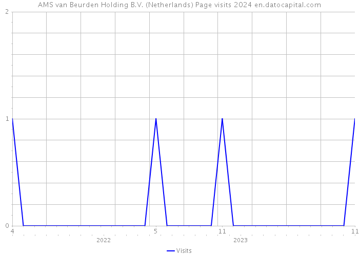AMS van Beurden Holding B.V. (Netherlands) Page visits 2024 