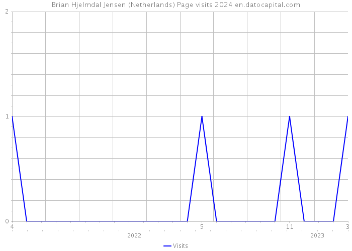 Brian Hjelmdal Jensen (Netherlands) Page visits 2024 