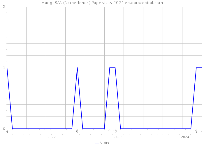Mangi B.V. (Netherlands) Page visits 2024 