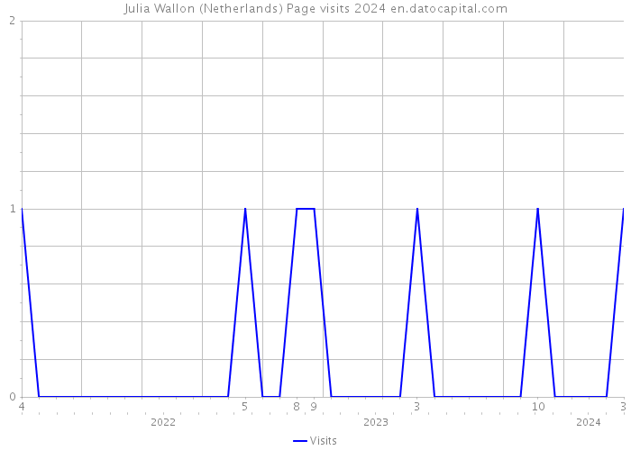 Julia Wallon (Netherlands) Page visits 2024 