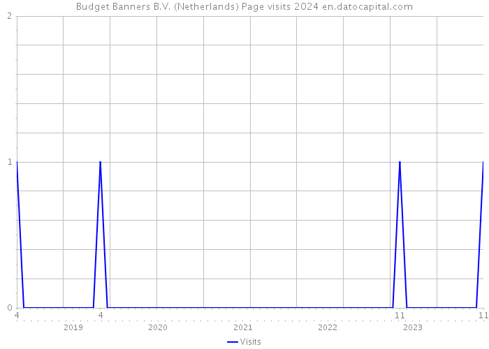 Budget Banners B.V. (Netherlands) Page visits 2024 