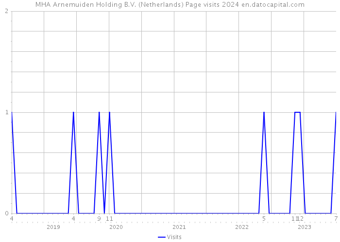 MHA Arnemuiden Holding B.V. (Netherlands) Page visits 2024 