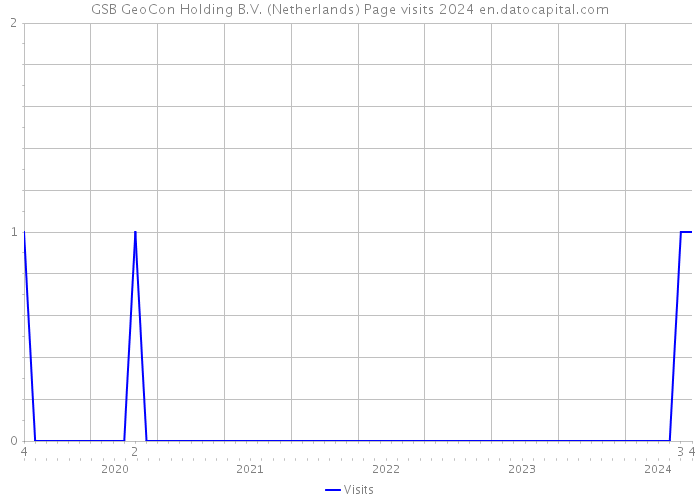GSB GeoCon Holding B.V. (Netherlands) Page visits 2024 