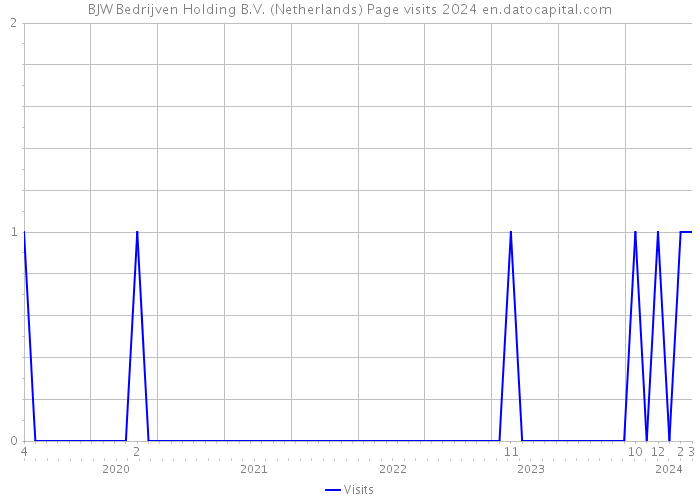 BJW Bedrijven Holding B.V. (Netherlands) Page visits 2024 