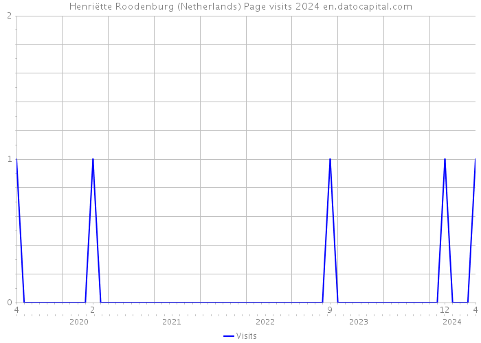 Henriëtte Roodenburg (Netherlands) Page visits 2024 
