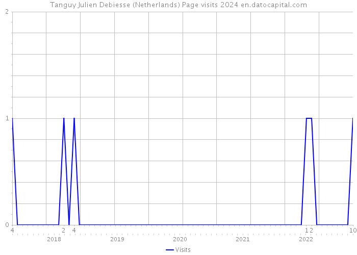 Tanguy Julien Debiesse (Netherlands) Page visits 2024 