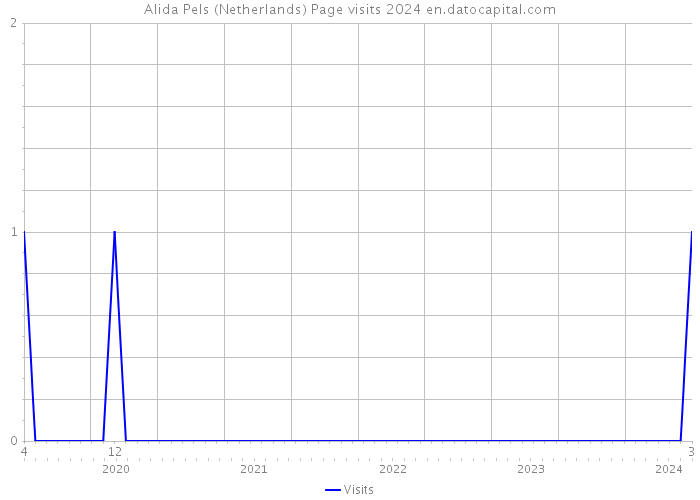 Alida Pels (Netherlands) Page visits 2024 
