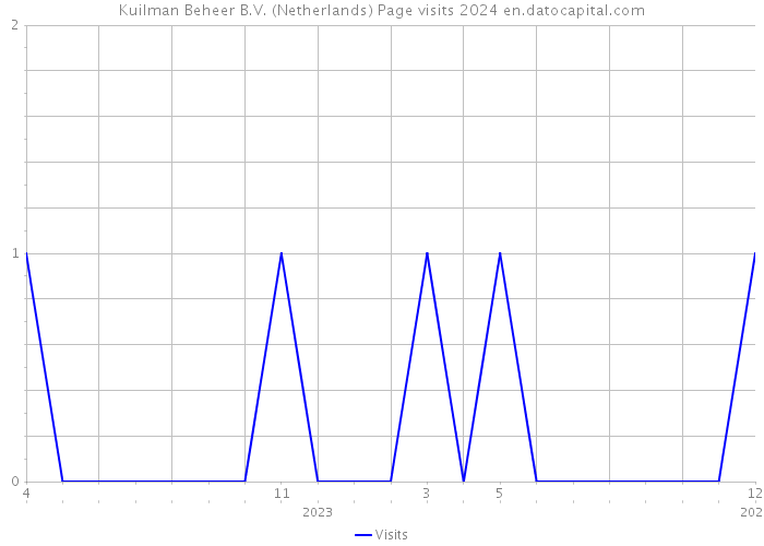 Kuilman Beheer B.V. (Netherlands) Page visits 2024 