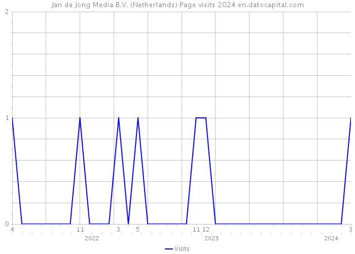 Jan de Jong Media B.V. (Netherlands) Page visits 2024 