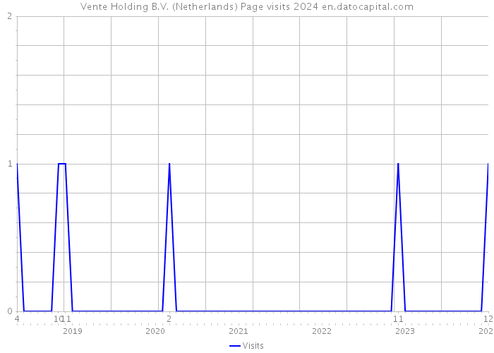 Vente Holding B.V. (Netherlands) Page visits 2024 