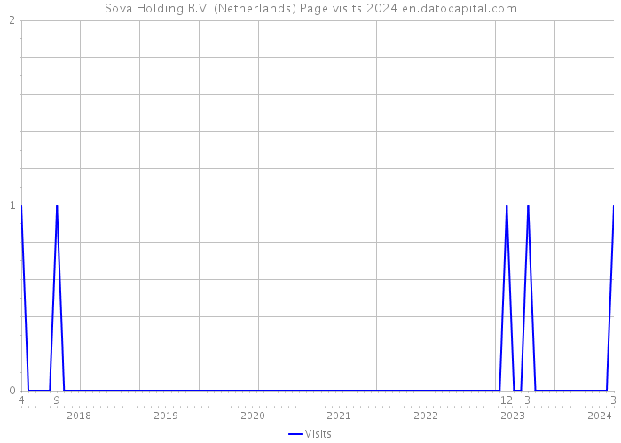 Sova Holding B.V. (Netherlands) Page visits 2024 