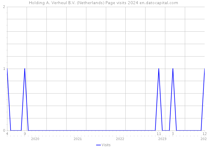 Holding A. Verheul B.V. (Netherlands) Page visits 2024 