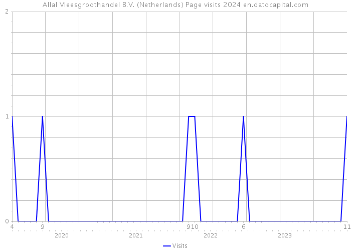Allal Vleesgroothandel B.V. (Netherlands) Page visits 2024 