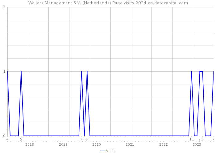 Weijers Management B.V. (Netherlands) Page visits 2024 