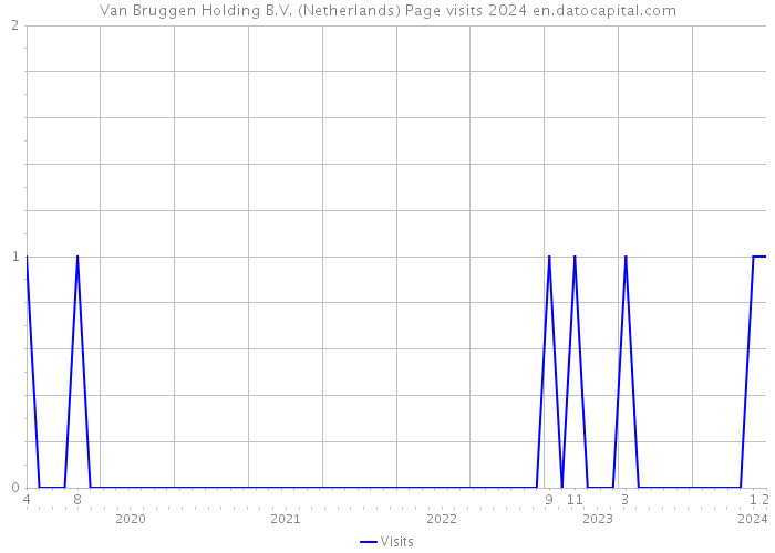 Van Bruggen Holding B.V. (Netherlands) Page visits 2024 