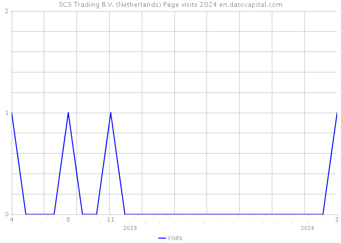 SCS Trading B.V. (Netherlands) Page visits 2024 