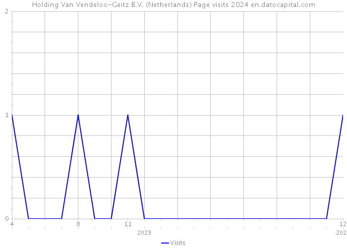 Holding Van Vendeloo-Geitz B.V. (Netherlands) Page visits 2024 