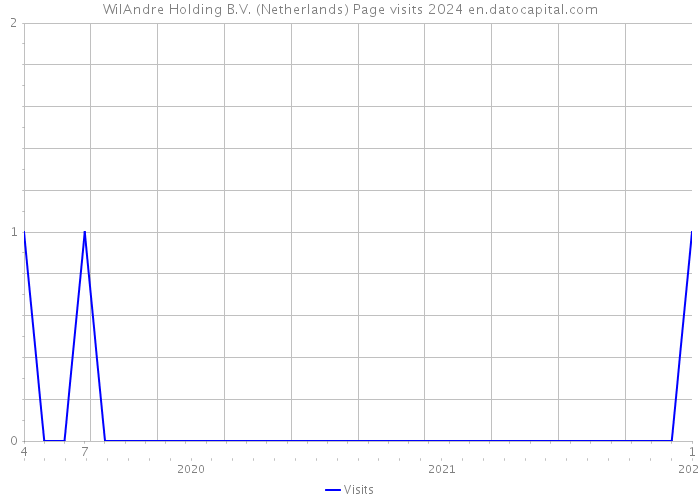 WilAndre Holding B.V. (Netherlands) Page visits 2024 