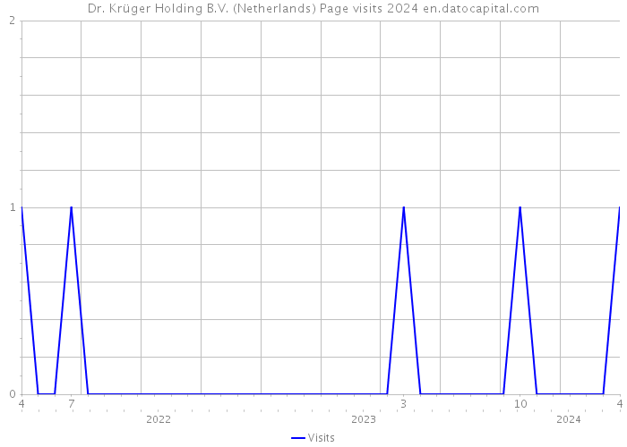 Dr. Krüger Holding B.V. (Netherlands) Page visits 2024 