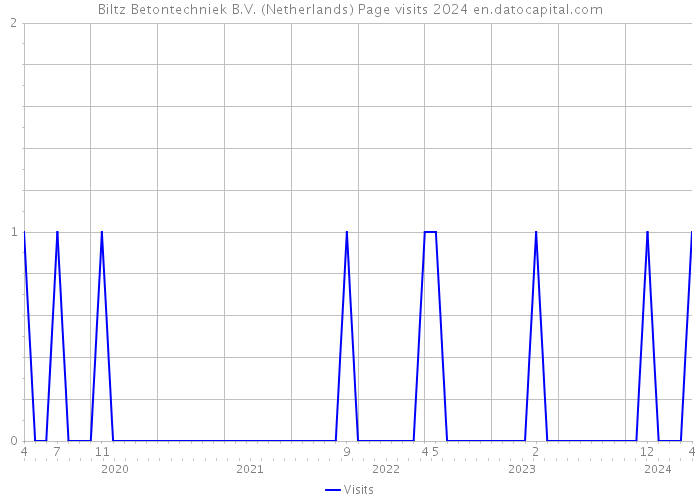 Biltz Betontechniek B.V. (Netherlands) Page visits 2024 