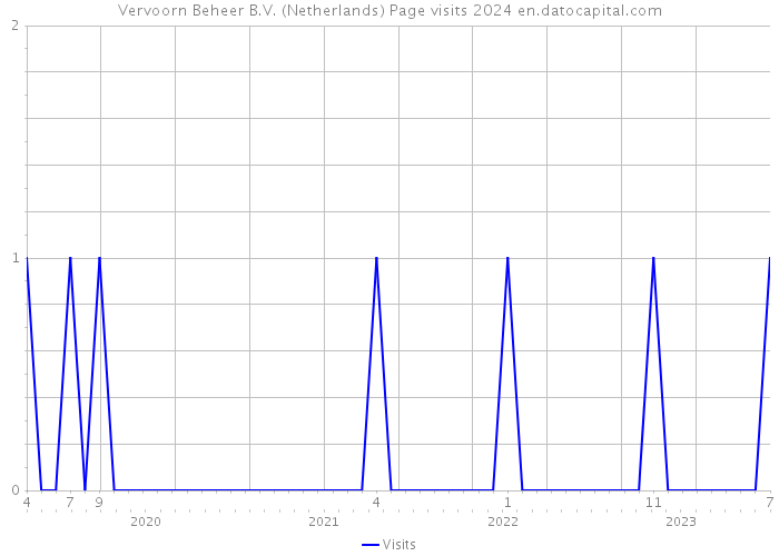 Vervoorn Beheer B.V. (Netherlands) Page visits 2024 