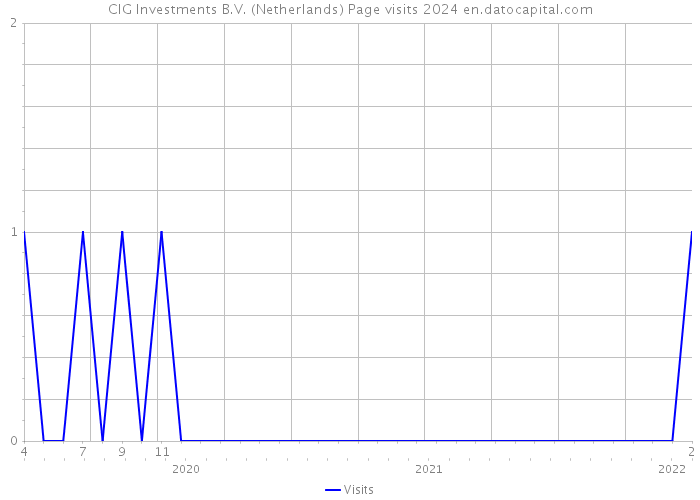 CIG Investments B.V. (Netherlands) Page visits 2024 