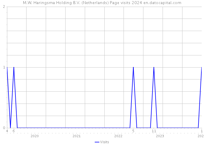 M.W. Haringsma Holding B.V. (Netherlands) Page visits 2024 