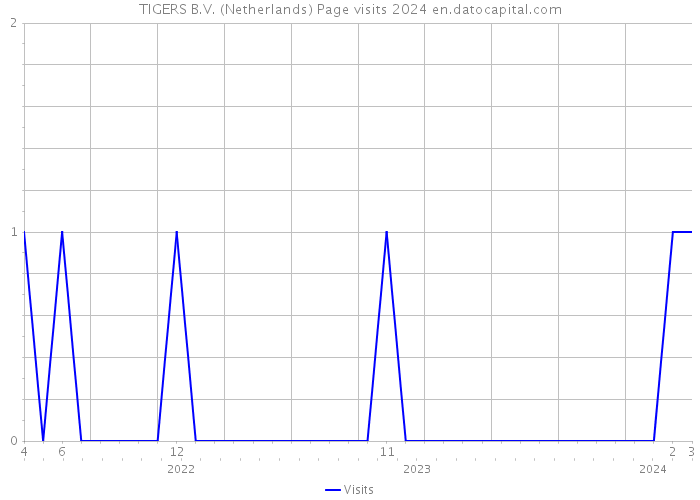 TIGERS B.V. (Netherlands) Page visits 2024 