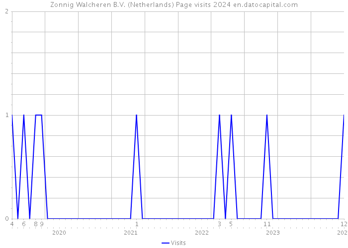 Zonnig Walcheren B.V. (Netherlands) Page visits 2024 