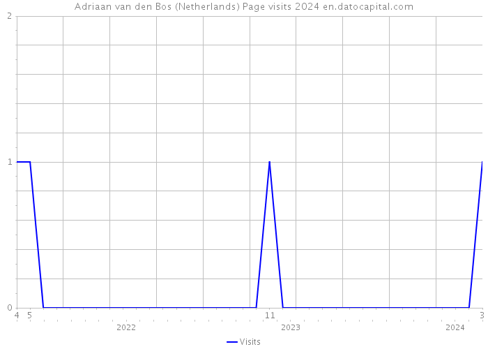 Adriaan van den Bos (Netherlands) Page visits 2024 