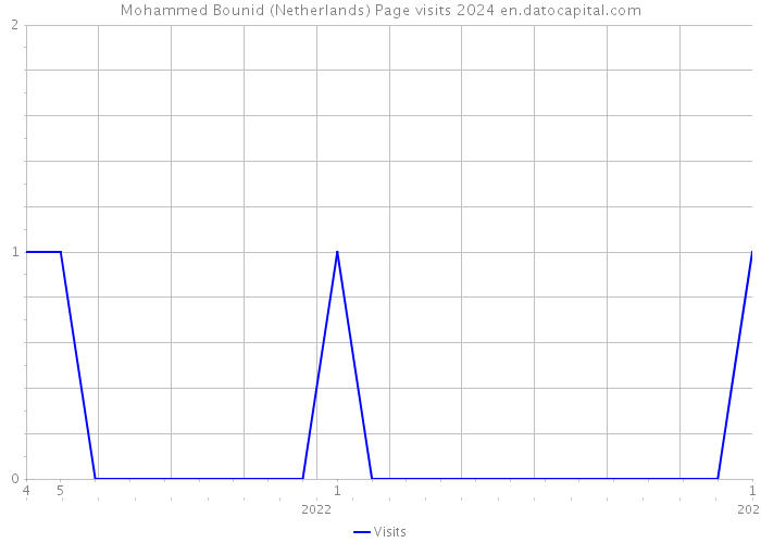 Mohammed Bounid (Netherlands) Page visits 2024 