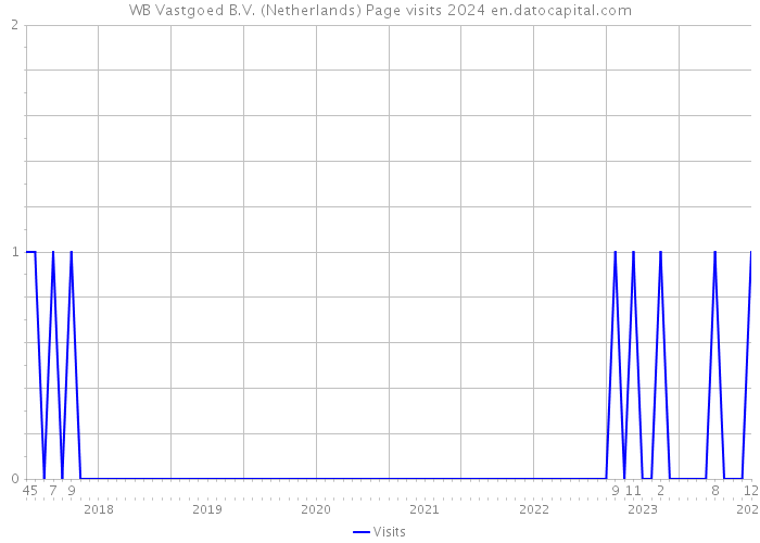 WB Vastgoed B.V. (Netherlands) Page visits 2024 