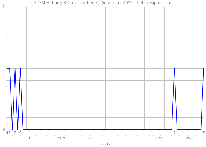ADSM Holding B.V. (Netherlands) Page visits 2024 