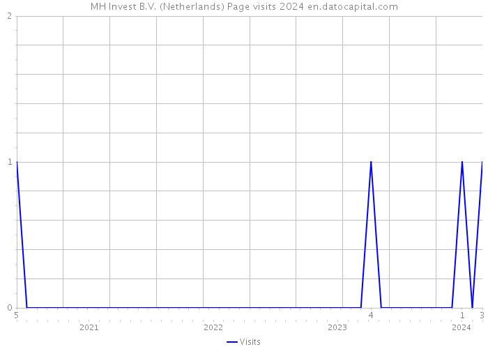 MH Invest B.V. (Netherlands) Page visits 2024 