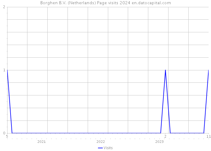 Borghen B.V. (Netherlands) Page visits 2024 