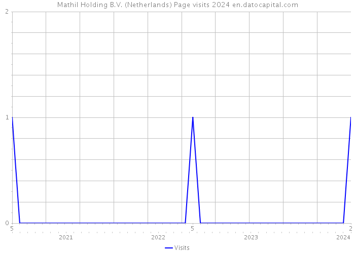 Mathil Holding B.V. (Netherlands) Page visits 2024 