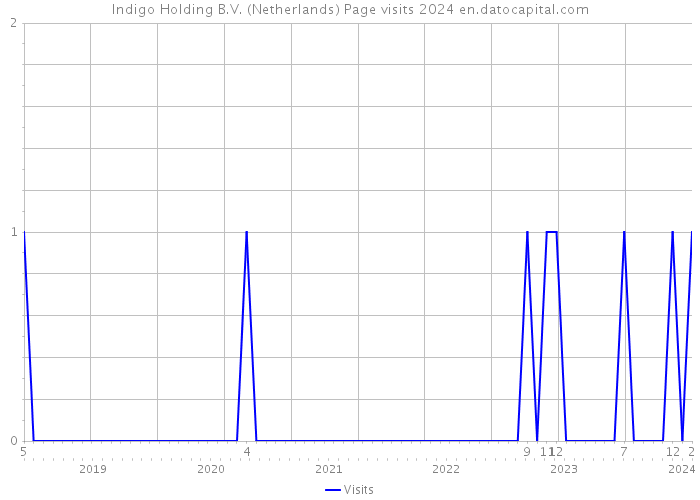 Indigo Holding B.V. (Netherlands) Page visits 2024 