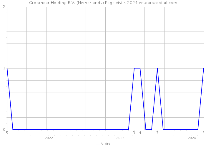 Groothaar Holding B.V. (Netherlands) Page visits 2024 