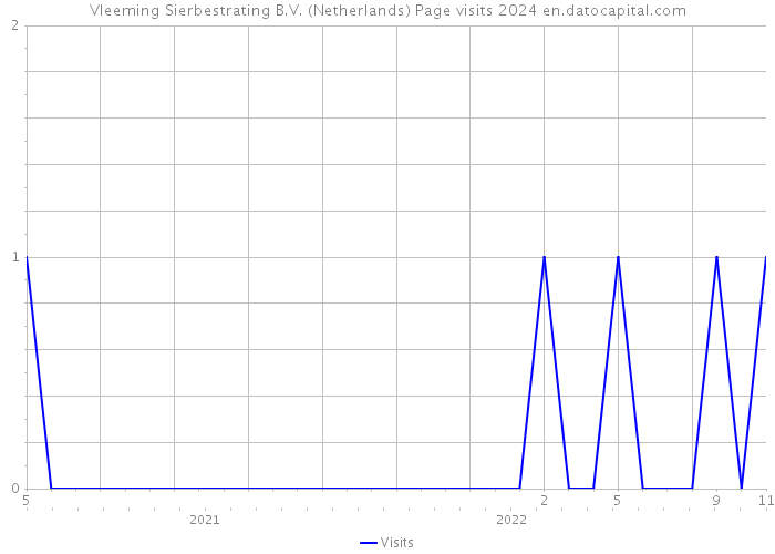 Vleeming Sierbestrating B.V. (Netherlands) Page visits 2024 