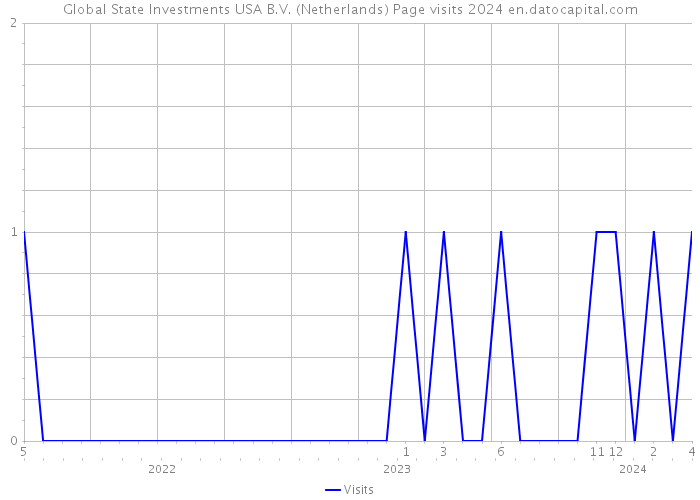 Global State Investments USA B.V. (Netherlands) Page visits 2024 