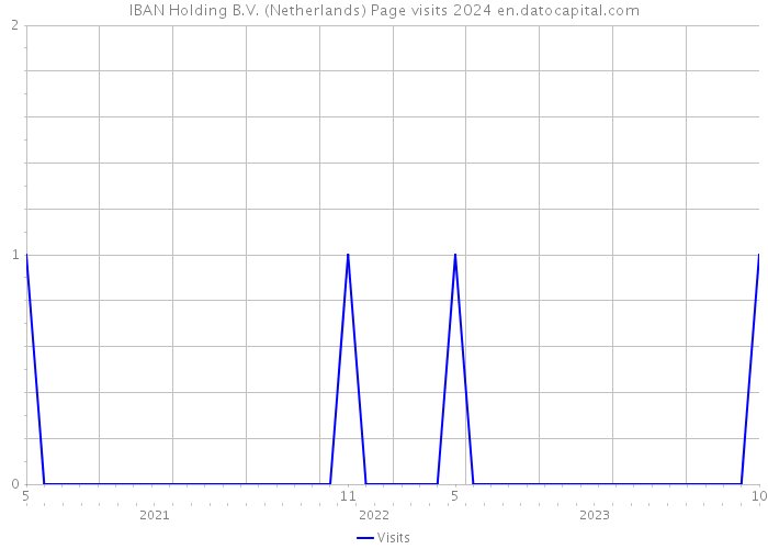 IBAN Holding B.V. (Netherlands) Page visits 2024 