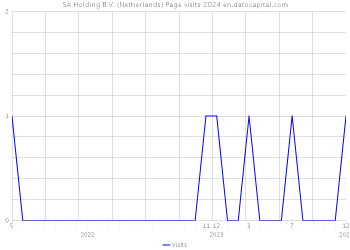 SA Holding B.V. (Netherlands) Page visits 2024 